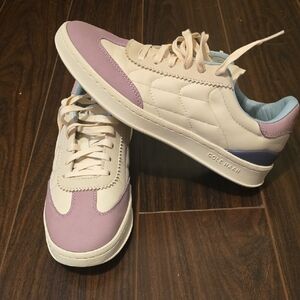 Cole Haan Women's Cream and Lavender Sneakers